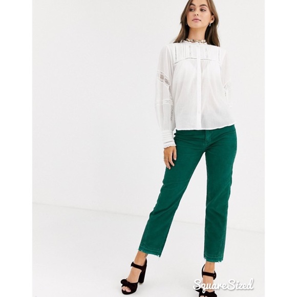 Free People Pants - FP Aces High Waist Straight Leg Corduroy Pants
